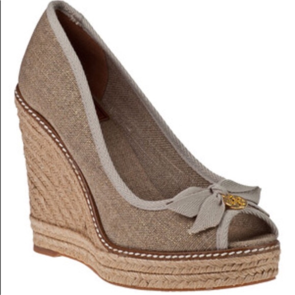 Tory Burch Jackie Wedge Tan